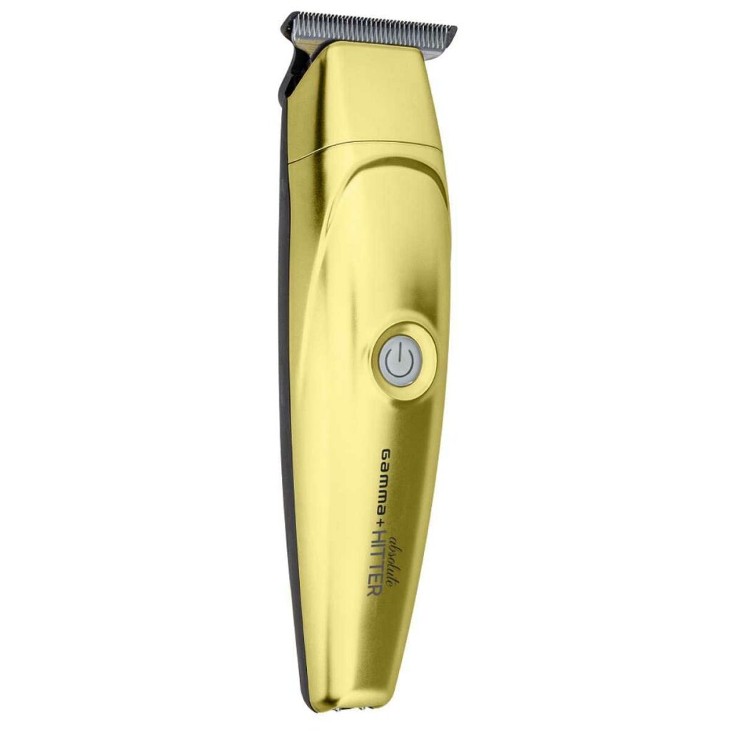 Tondeuse Gamma + Alpha Rechargeable - Fiche Italienne, Coupe Cheveux 0.8 à 3.3mm, Argent/or/rose