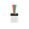 Peigne pliable de poche en bois à dents fines, 100 % bois de hêtre