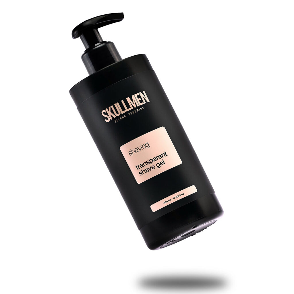 Skull Men gel de rasage transparent