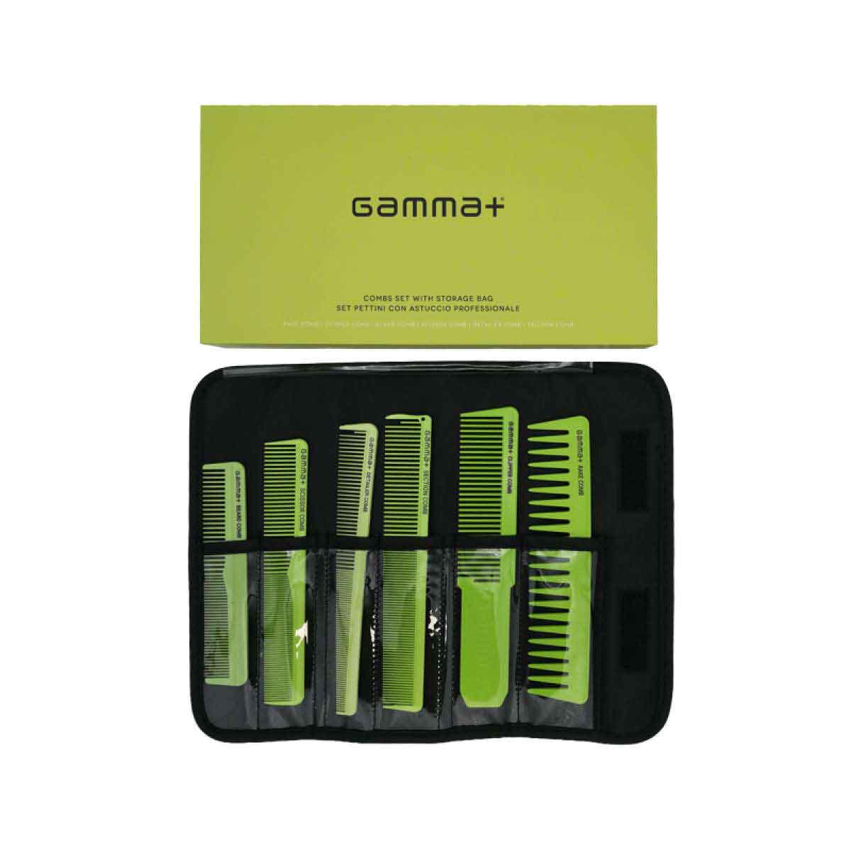 set-6-peignes-barber-gammapiu-vert